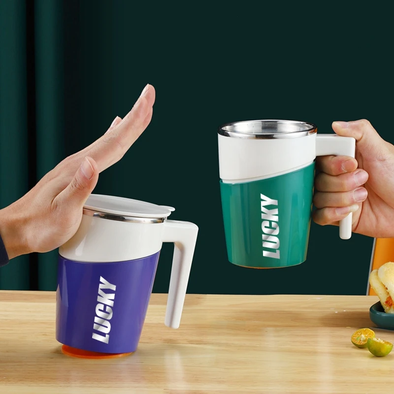 Double Wall Vacuum Insulated Travel Mug Anti Fall Spill