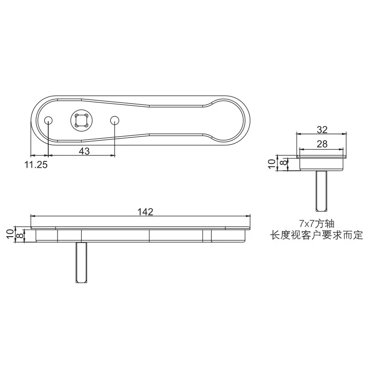 Foshan Factory Zamak Zinc Alloy Interior Hidden Invisible UPVC Window Pop up Handles