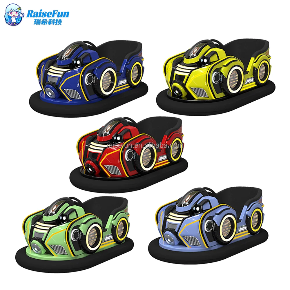 Popular LED Lighted Bumper Car Battery Operated Dodgem for Kids Indoor Outdoor Theme Park  Collision Combat Recreational Ride