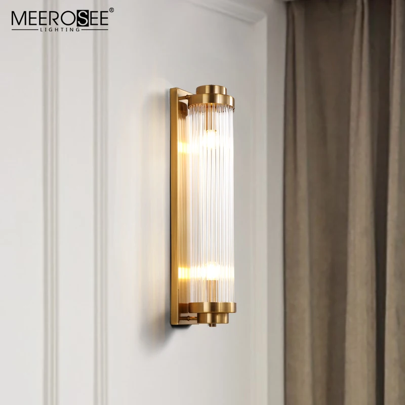 MEEROSEE Modern crystal wall lamp for indoor aisle hotel decoration wall lighting MD86726