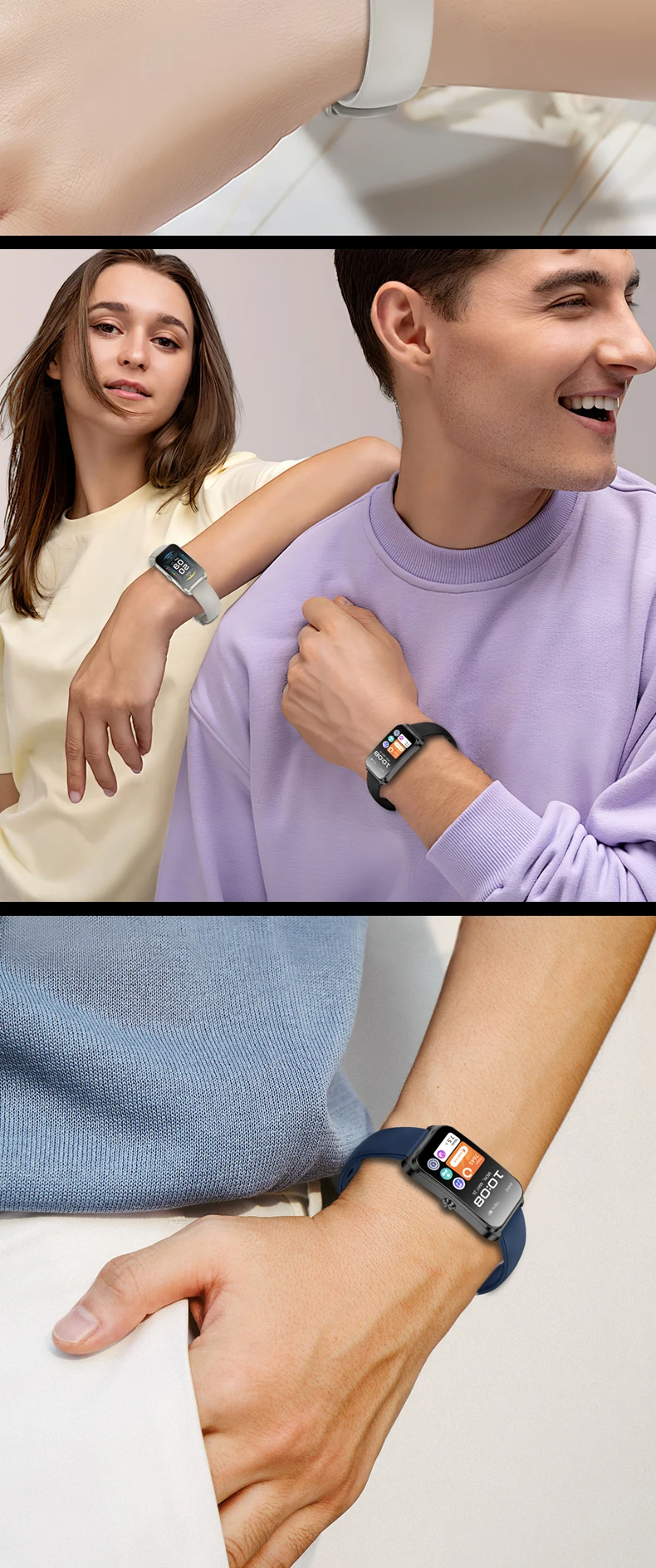 product km98 smart watch ladys fitness smart bracelet 147 inch screen vp60 heart rate gloryfit smartwatch women-11