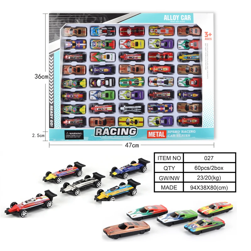 Toys Scale Alloy Racing Car Model Free Wheel Vehicle Mini Size Metal