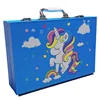 Dark paper blue horse