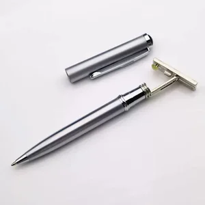 Luxury Metal Stamp Pen with Custom Logo Office Supplies Twist Metal Ballpoint Pens