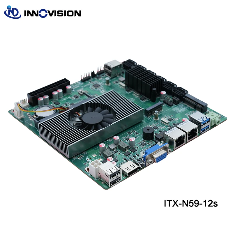 Mini ITX NAS Motherboard with Intel 11th N5095 Processor, 12 SATA