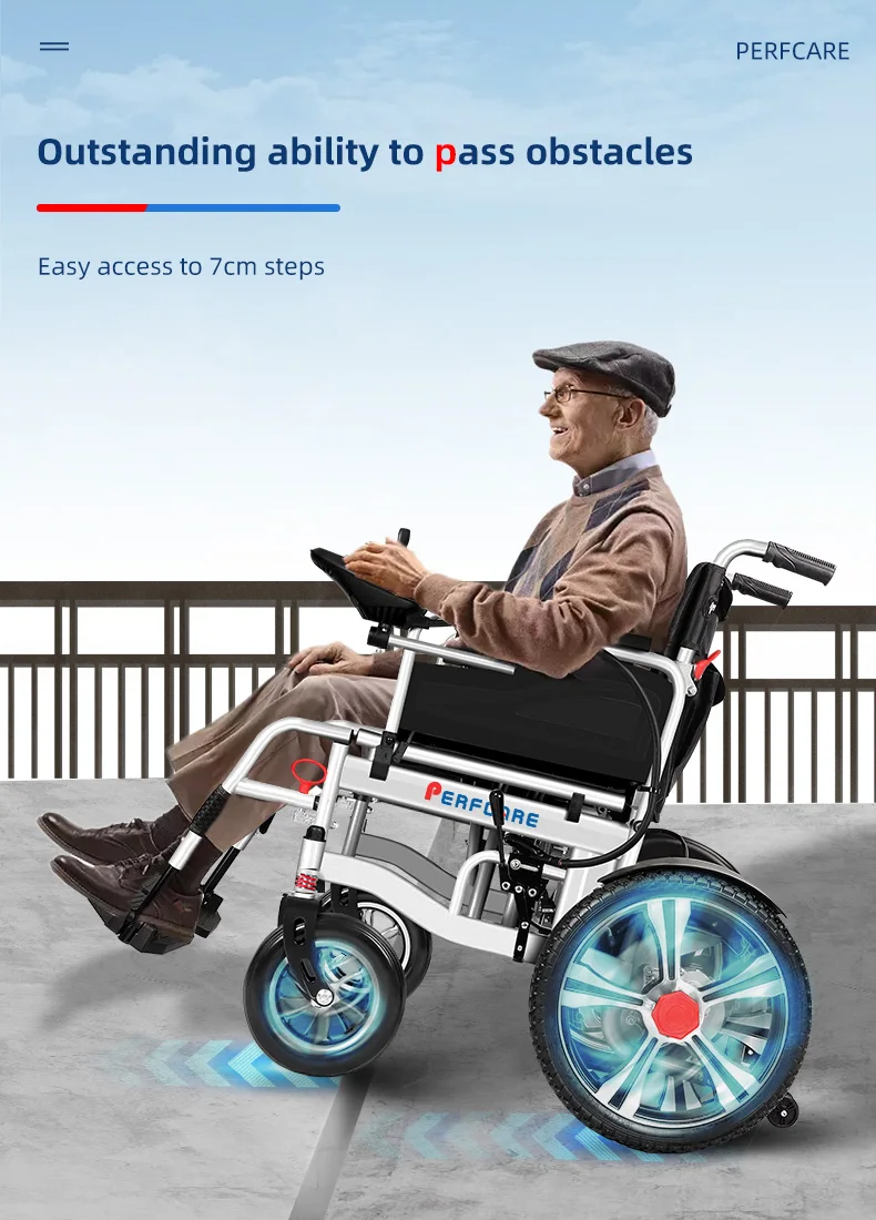 2022 Hot Selling Power Wheelchairs Backrest Adjustable Folding Electric