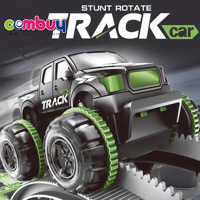 Stunt Rotate Rolling Boys DIY Track Toy Rail Racing Car Game