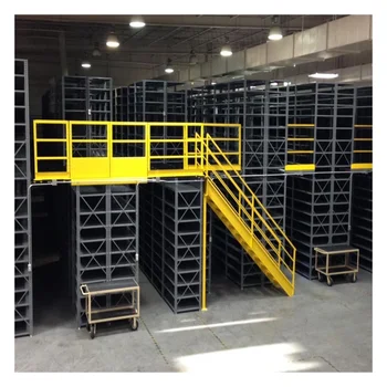 OEM customized color Storage Warehouse Industrial pallet Mezzanine Decking Racking with Multi-Level Flooring