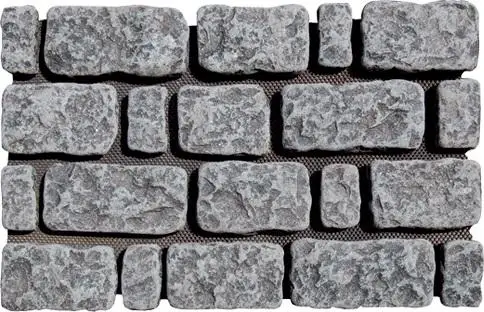 China Black Basalt Garden Flamed Interlock Basalt Cube Cobblestone Stone Paving on Mesh
