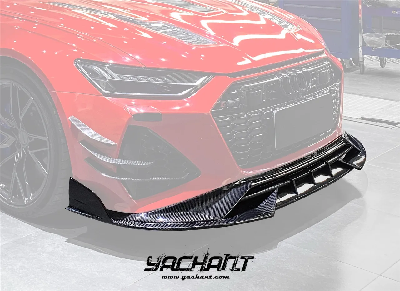 IMP performance official Carbon Fiber  For 2021-2022 Audi C8 RS6 Avant iMP Performance Front Lip(Fits OEM Front Bumper)