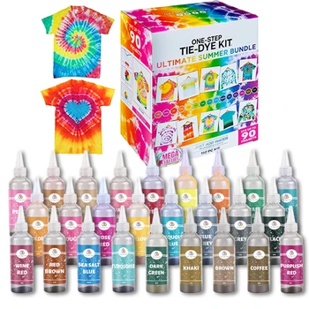 Kit Tie Dye Con 20 Colori E T-Shirt - Attivit&agrave; Creativa Per Bambini E Adulti