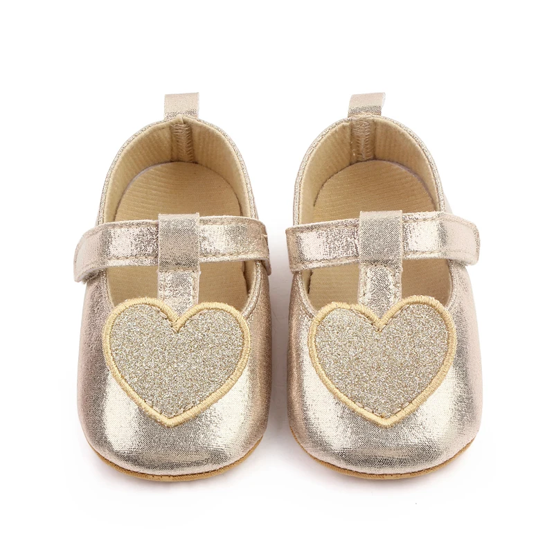 Wholesale Heart Design Bling Baby Girl Shoes Summer Girl Shoes supplier