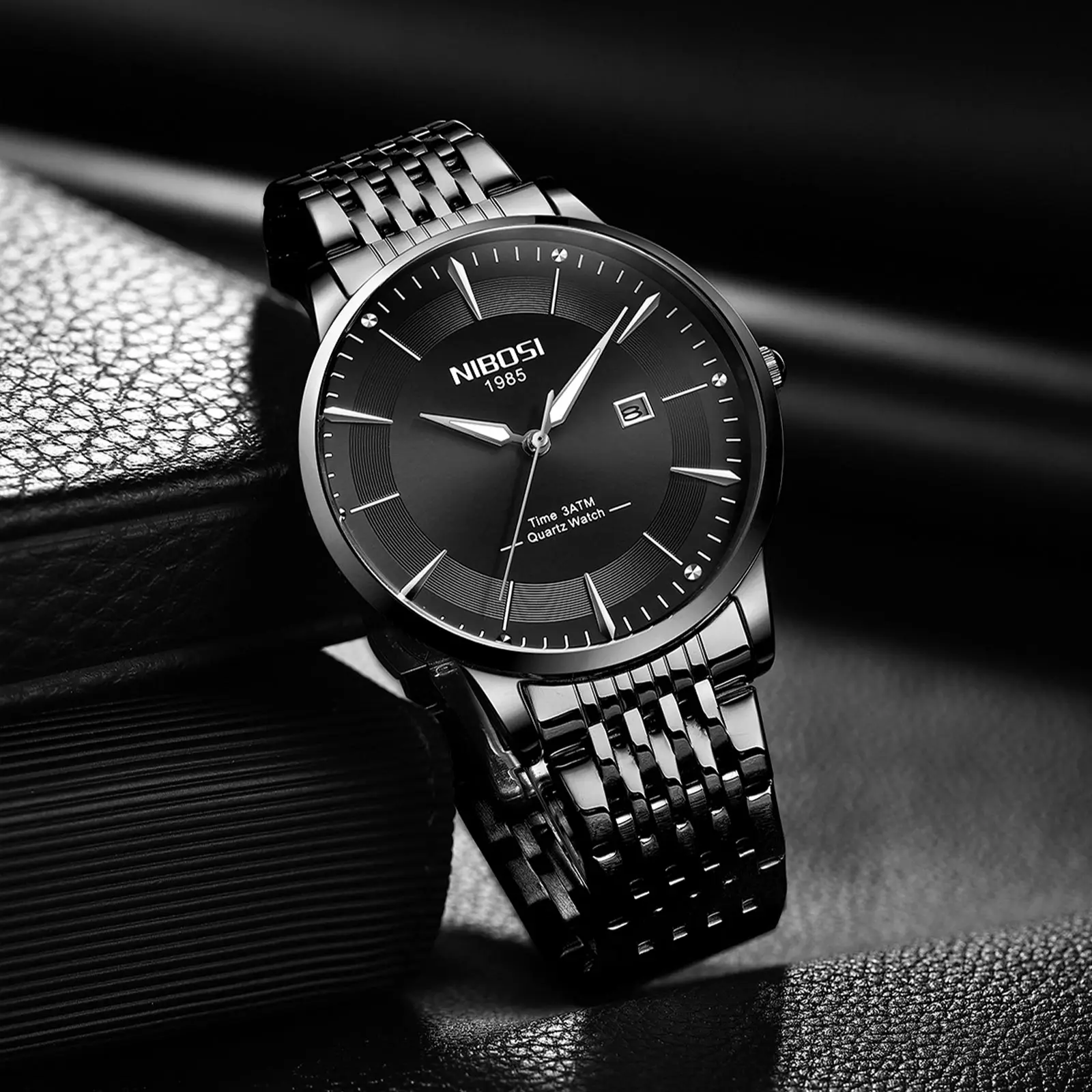 NIBOSI 2525 Men's Quartz Watch - Simple Design & Water Resistant