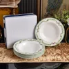 white 25cm soup plate*6