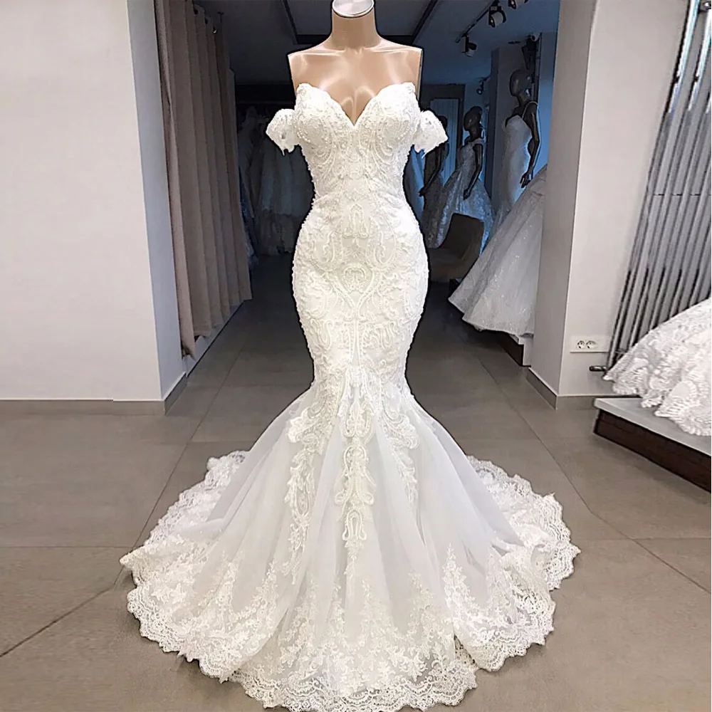 African Fashion Mermaid Wedding Dresses 