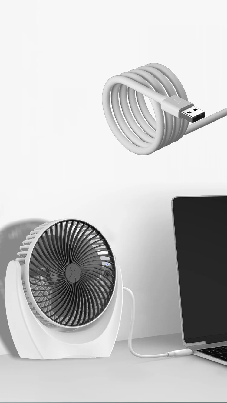 Small Usb Desk Fan Portable Desktop Table Cooling Fan Personal Mini Usb