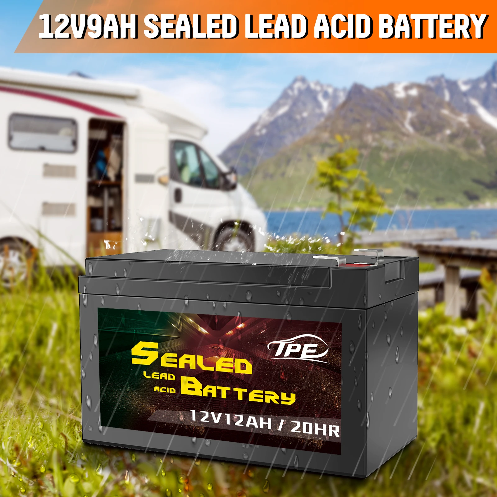 12V 12Ah Solar Sealed Lead Acid Battery Rechargeable SLA AGM Battery Long Life UPS Energy Storage Battery Emergency Power Supply factory
