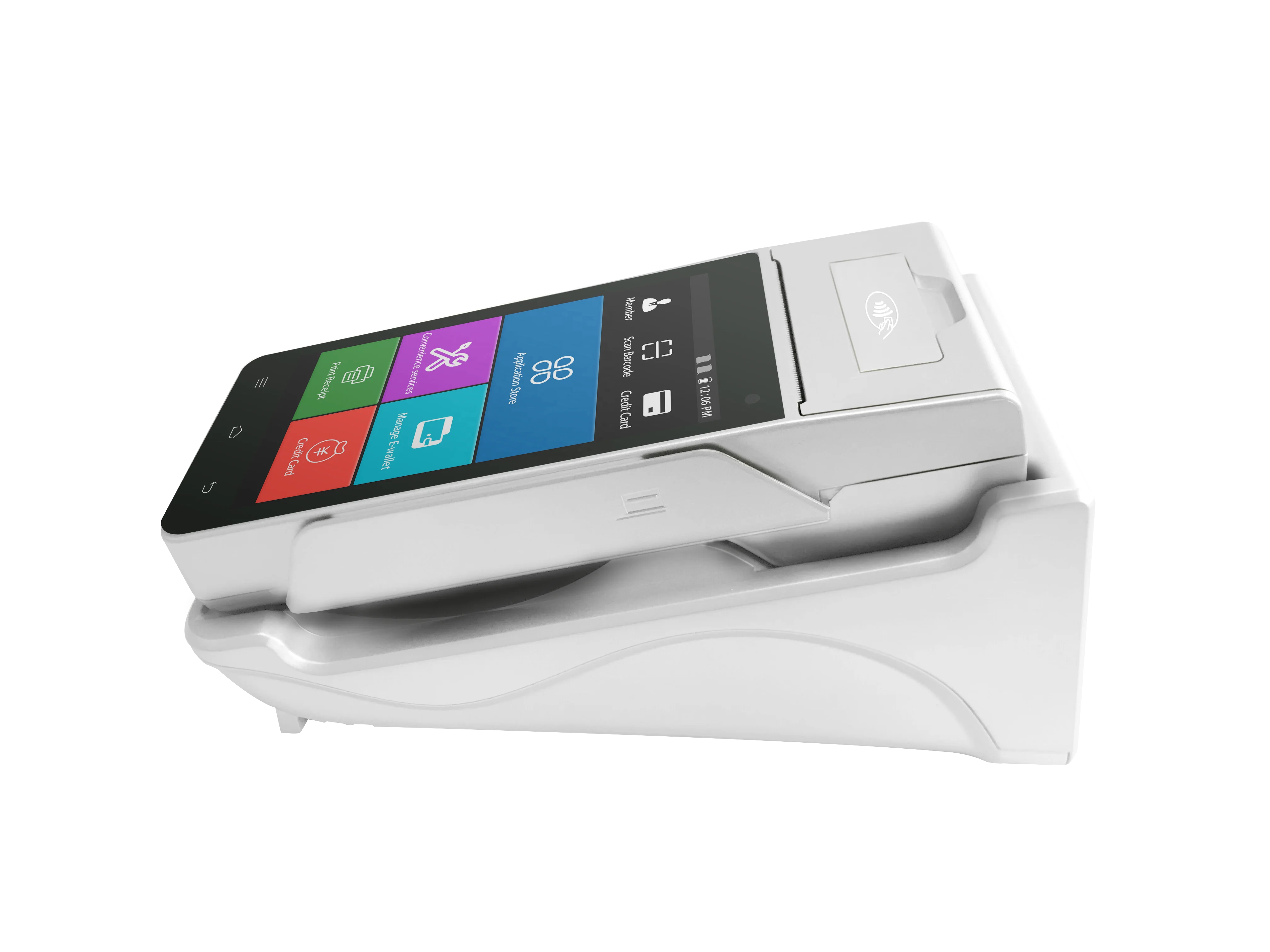 ZCS Z90 Android POS System with MSR IC NFC Reader Wireless Cash Register China POS Machines with Printer