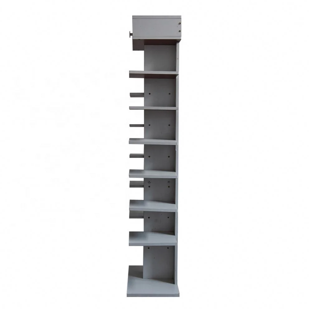 Shoe display rack Density board bookshelf