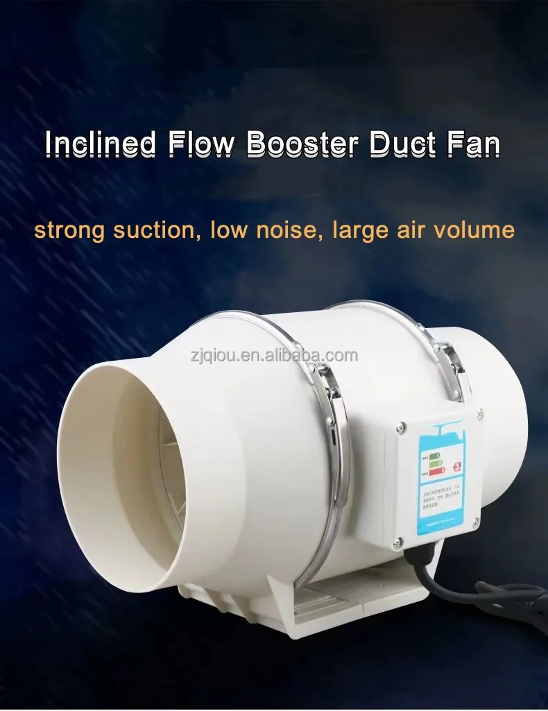 Duct Air Ventilation Extractor, Inline, 110V, Electric - detail 2