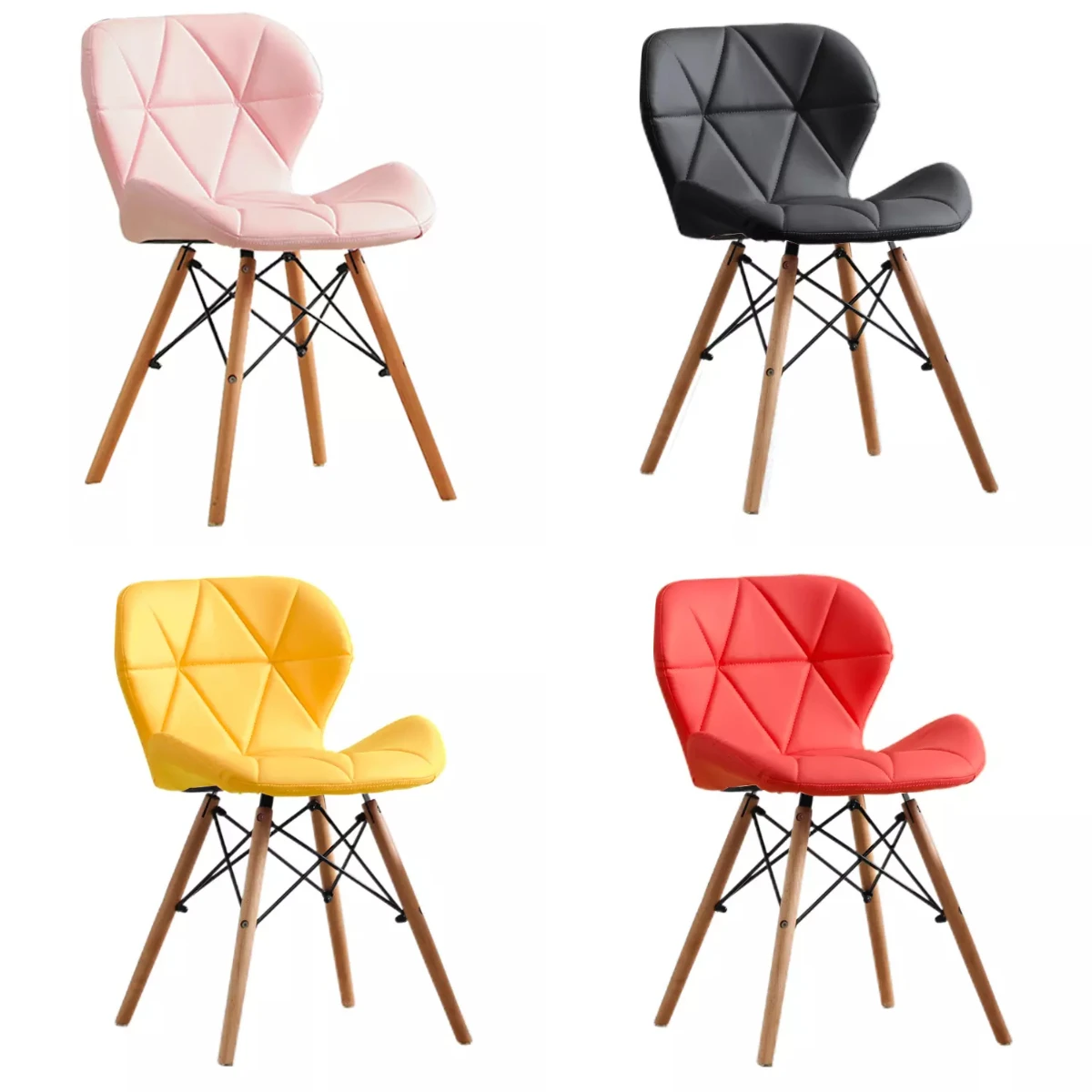 Скандинавская мебель по заводской цене, пластиковый обеденный стул из ПВХ с твердыми деревянными ножками для ресторана, мероприятия, кафе