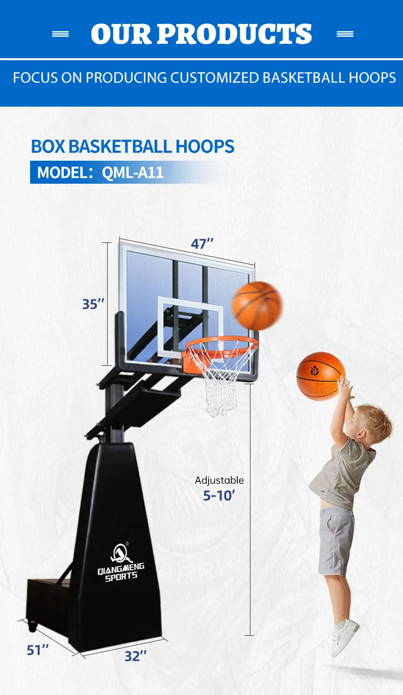 Professional Basketball Court Training Equipment Adjustable Height