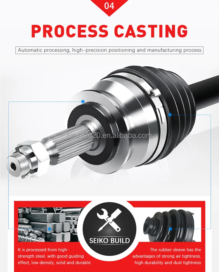 Front CV Axle Shaft Pair For Toyota Sienna FWD 2011-2016 – 3.5L V6 & 2.7L – Nakkaa