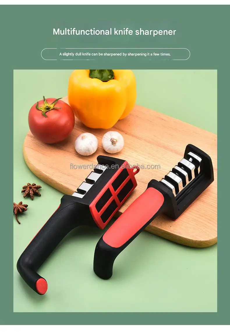 Professional Home Kitchen Knife Sharpener 3 Stages Eco-Friendly Multi ...