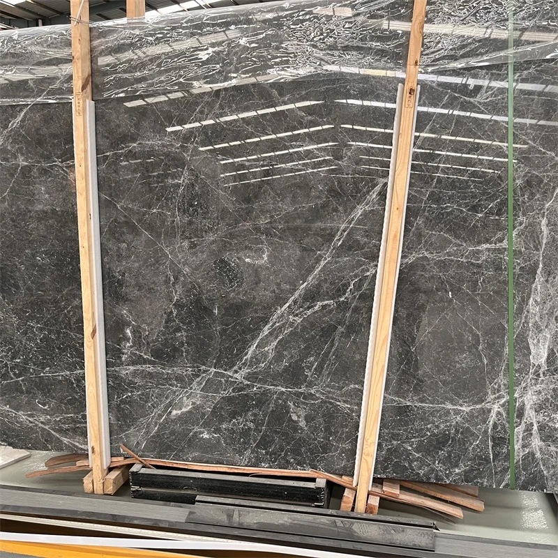 Bán buôn tấm đá cẩm thạch xám đậm màu dành cho ốp tường và lát sàn khách sạn – gạch đá cẩm thạch xám dành cho trang trí nội thất