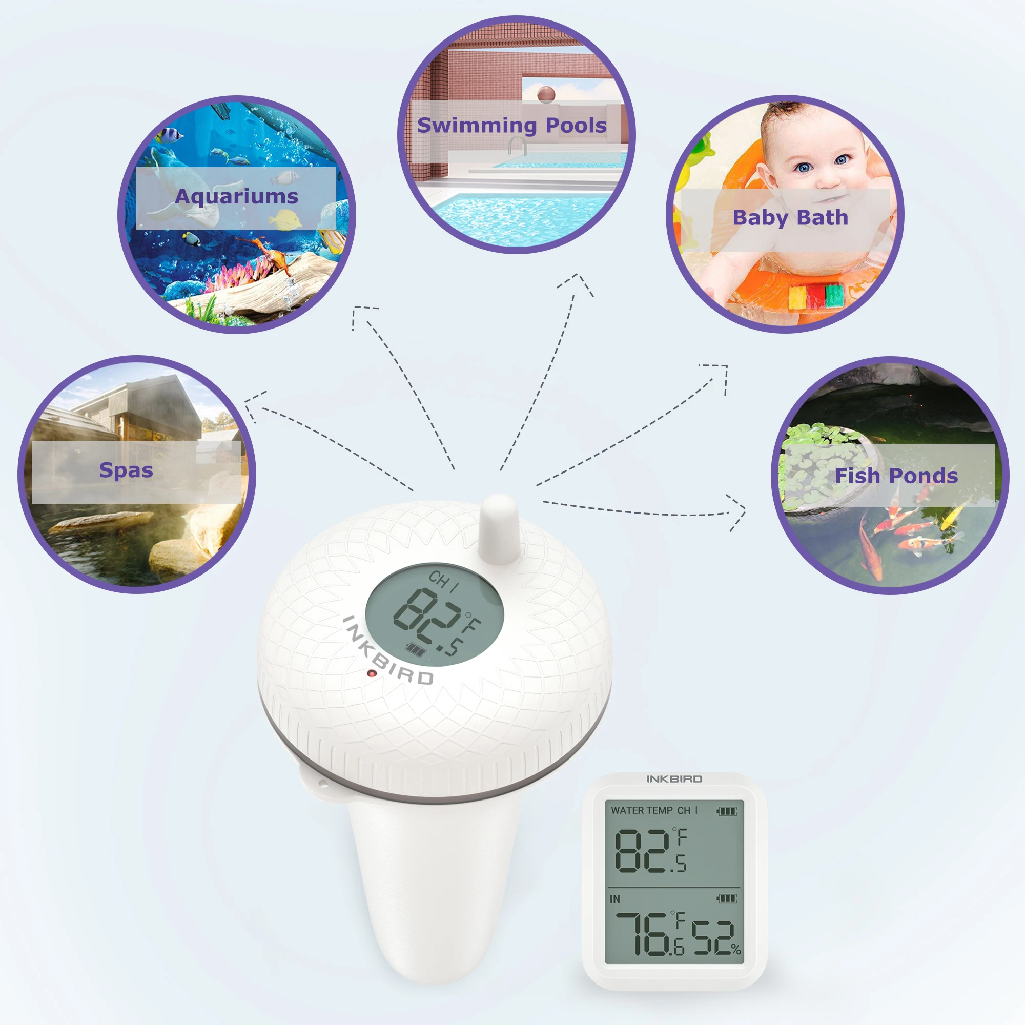 Data Logger Recorder Wireless Pool Thermometer