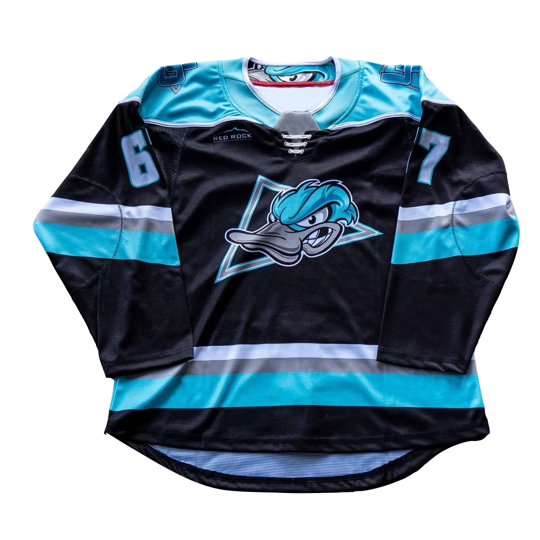 Custom Sublimated Rev OEM Japan Plain Fabric Tackle Twill Dimple 5XL Training Practice Double Sided Tie Dye Hockey Jersey