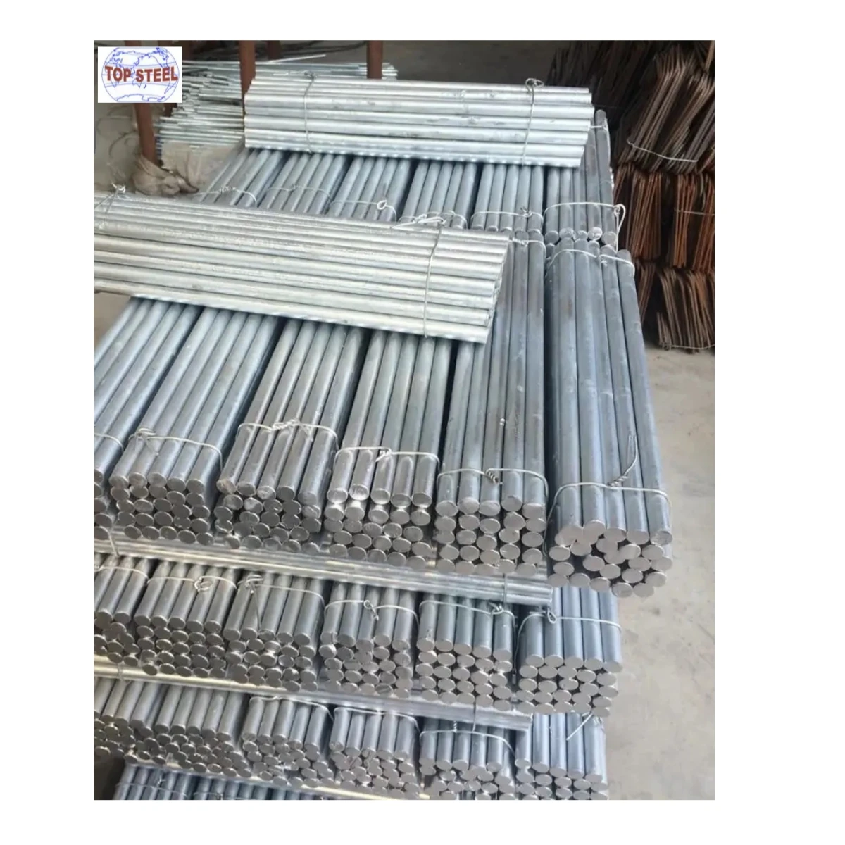 High Quality Hot Rolled/Cold Drawn Carbon Steel Iron Plain Solid Round Bar/Rod Galvanized Steel Round Rod Price Per Meter