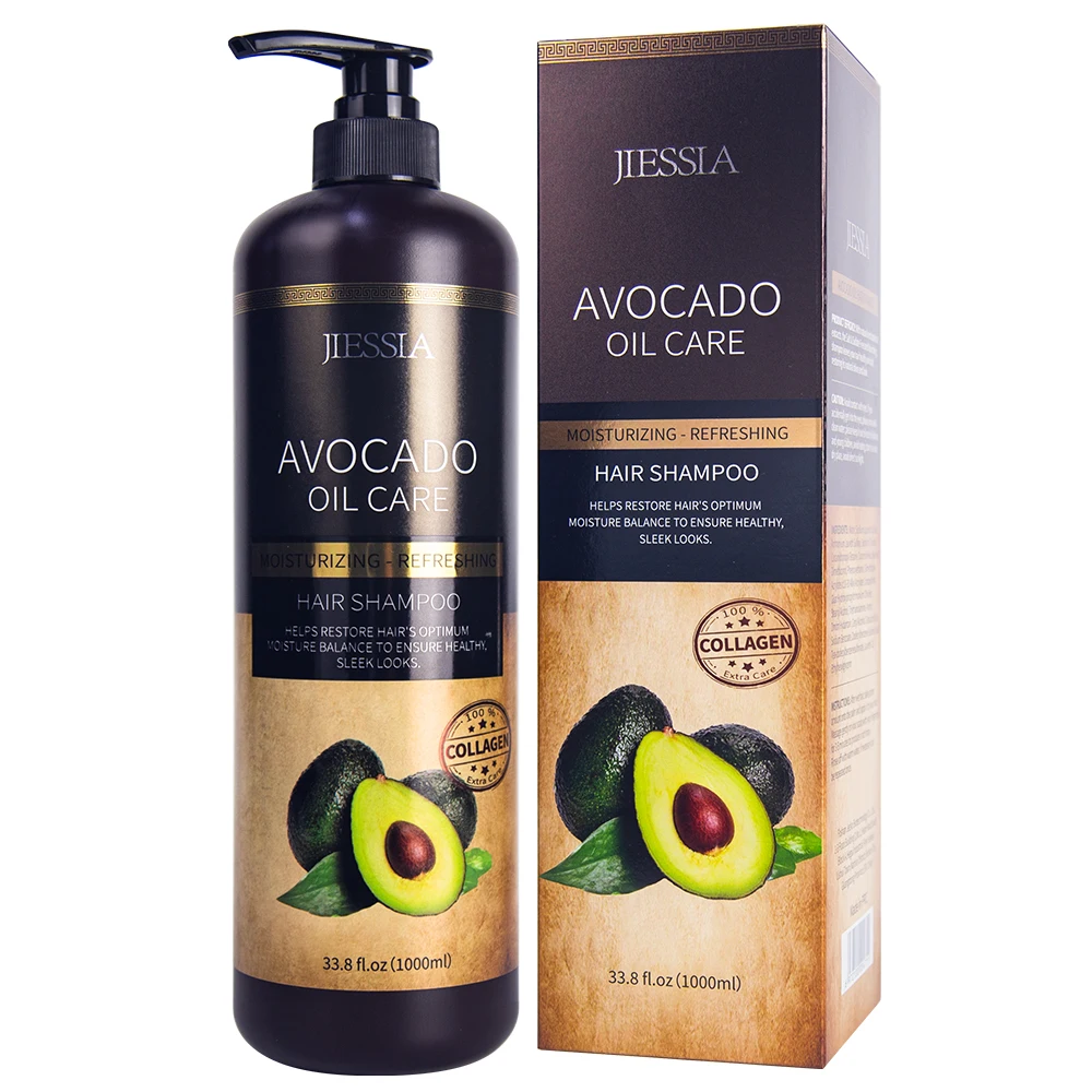 Hair Products  Beauty Product Anti Dandruff Oil Control Smoothing Avocado Oil Natural Hair Shampoo and Conditioner