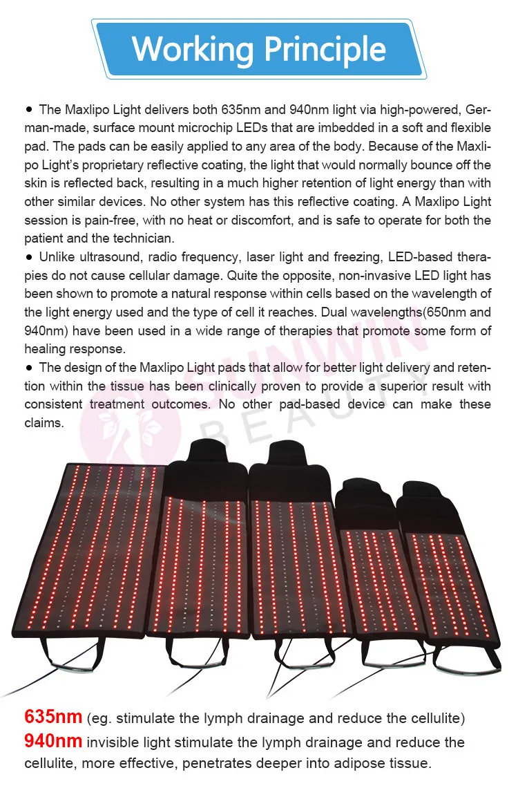 Full Body Red Led Infrared 5 Wave Length Weight Loss Skin Collagen Red