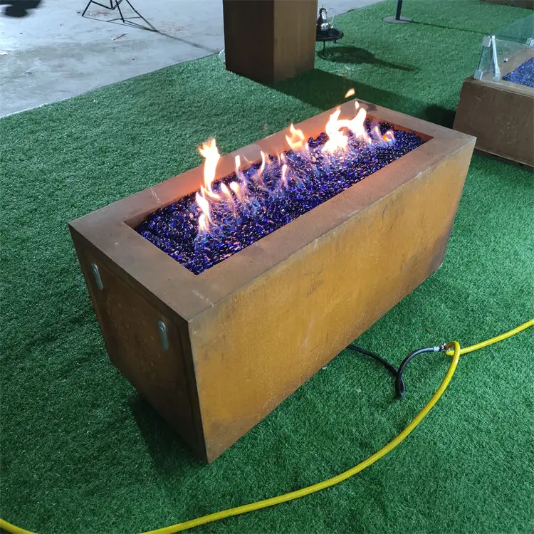 Best Outdoor Corten Steel Gas Fire Table Gas Fire Pit Patio Gas Fire