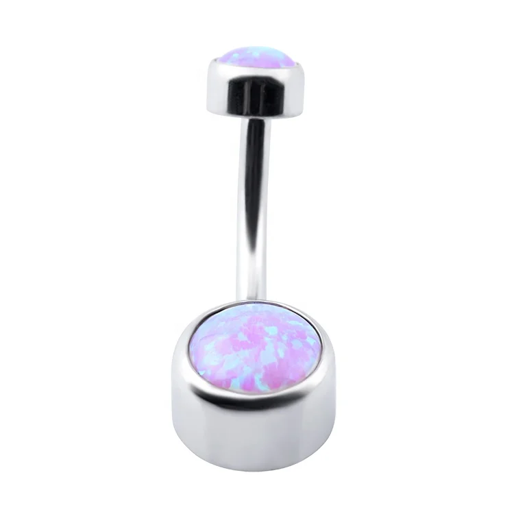 Opal F136 Titanium Belly Button Ring Body Jewelry Piercing Belly Opal
