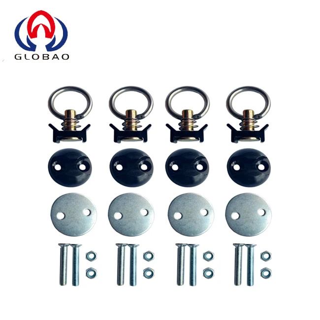 Round Anchor Point Tie Down Kit Bolt on Fitting Kit with Quick Release Tie Down Anchor