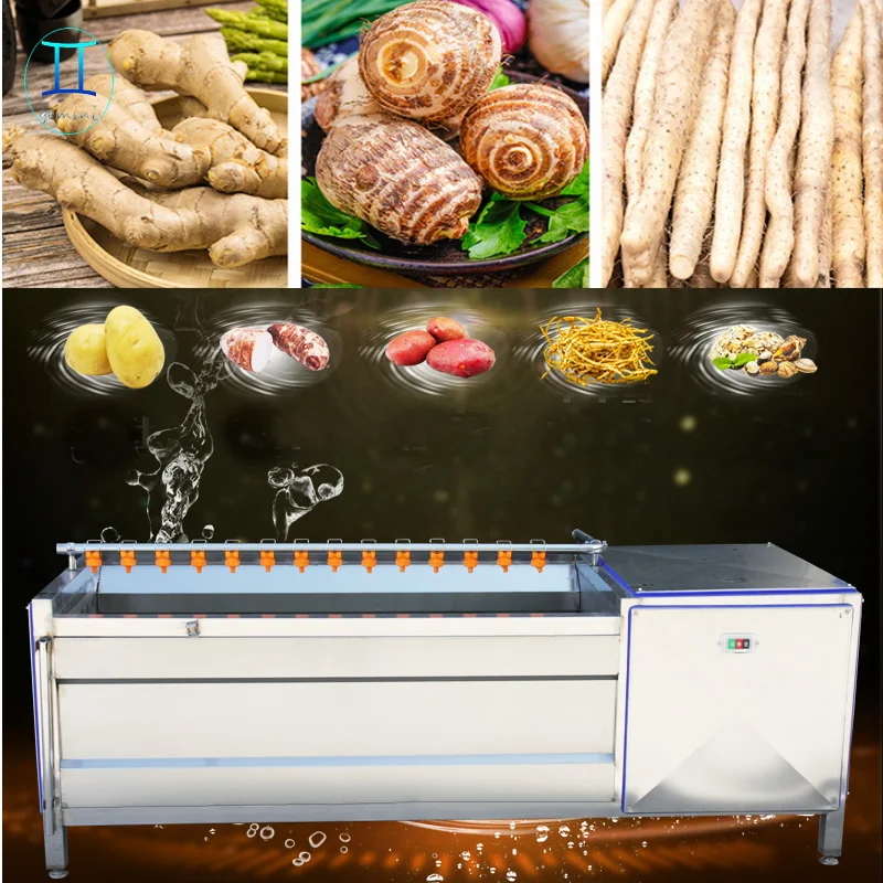 Automatic Fruit and Vegetable Washing Cleaning Machine Potato Vegetable Washer Washing Machine