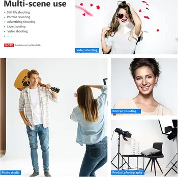 Neewer 6x9 Feet/1.8x2.8 Meters Photo Studio 100 Percent Pure Polyester Collapsible Backdrop Background for Photography, Video detail image