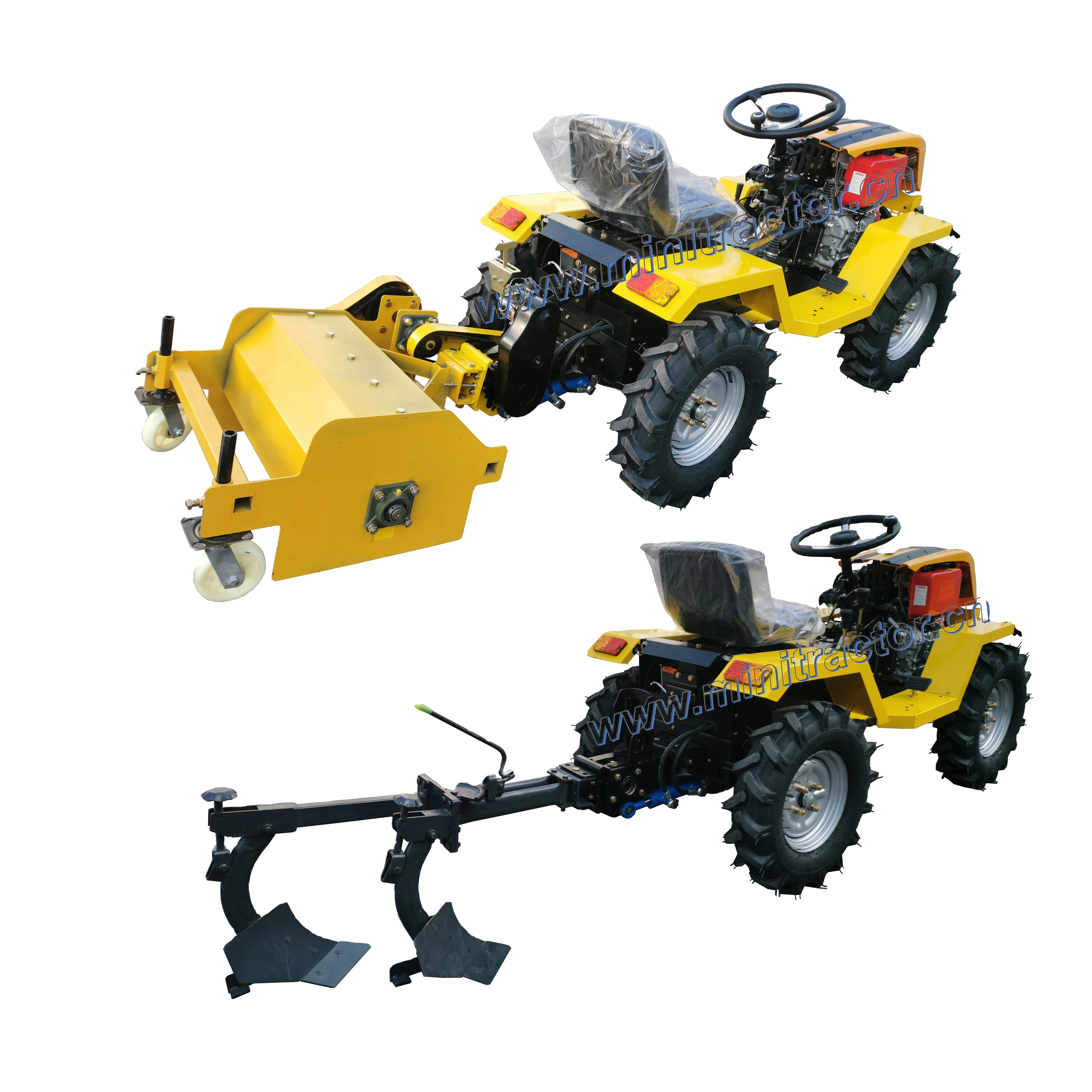 Tractors Mini 4x4 12hp 16hp 18hp Drive Tractor Best Price Agricultural  Farming Mini Tractor 4x4 for Sale