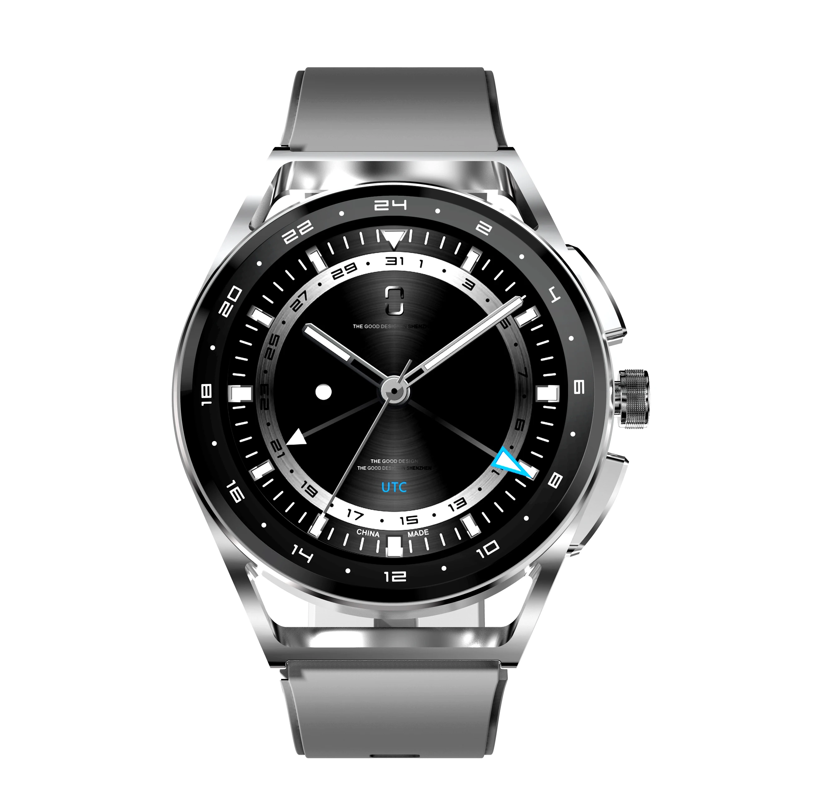 1.32 Inch 360*360 Resolution Encoder Knob IP68 Waterproof SNS Push Call Answer H8S Smart Watch