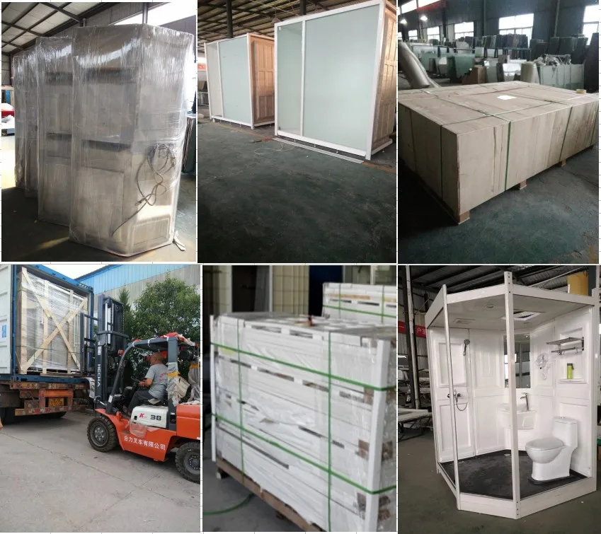 An1014 Prefab Camping Caravan Modular Bathroom Toilet Unit Shower Pod