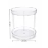 Two-tier, three-post plastic shelving unit