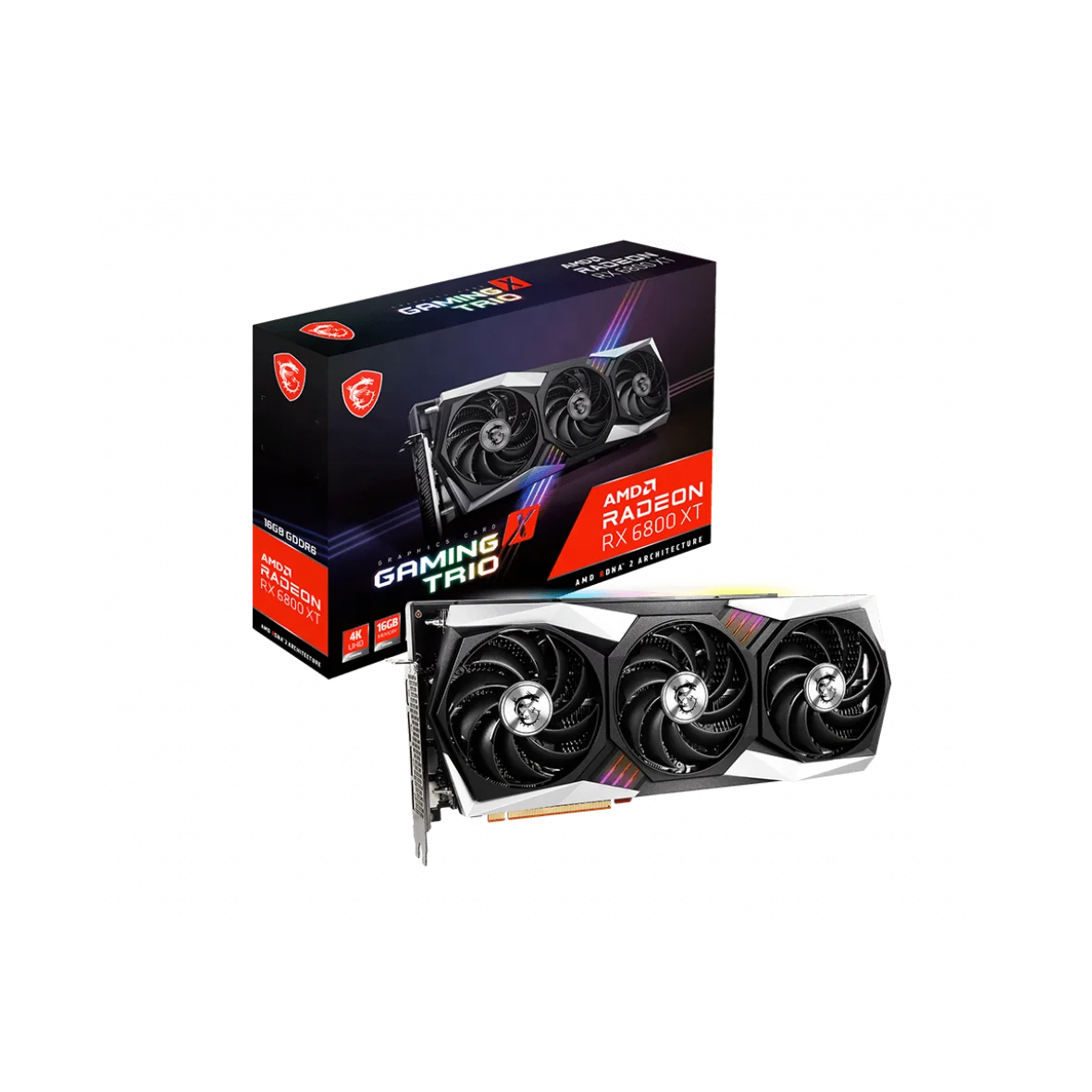 Brand New Msi Radeon Rx 6800 Xt Gaming X Trio 16g Gaming Graphics Card For  Desktop Pc Msi Rx 6800 Xt - Buy Rx 6800 Xt,6800 Xt,6800xt Product on  Alibaba.com