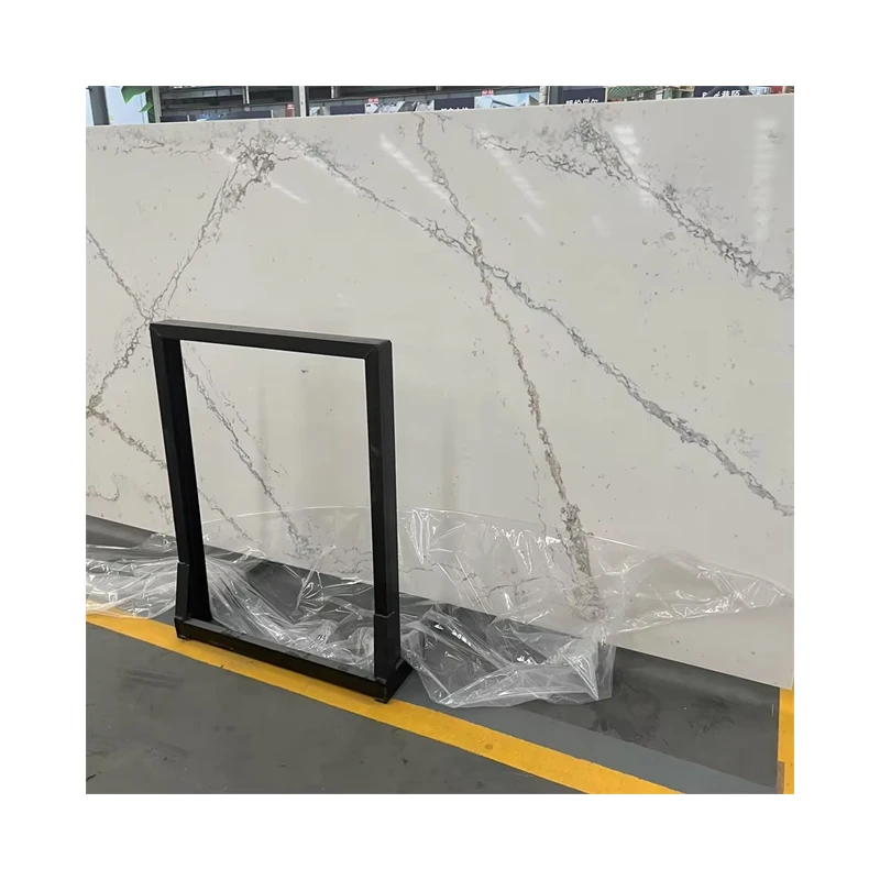 New Design Artificial Quartz Stone Slab for Hotel and Home Floor Design Calacarra Quartz Stone Slab Tiles