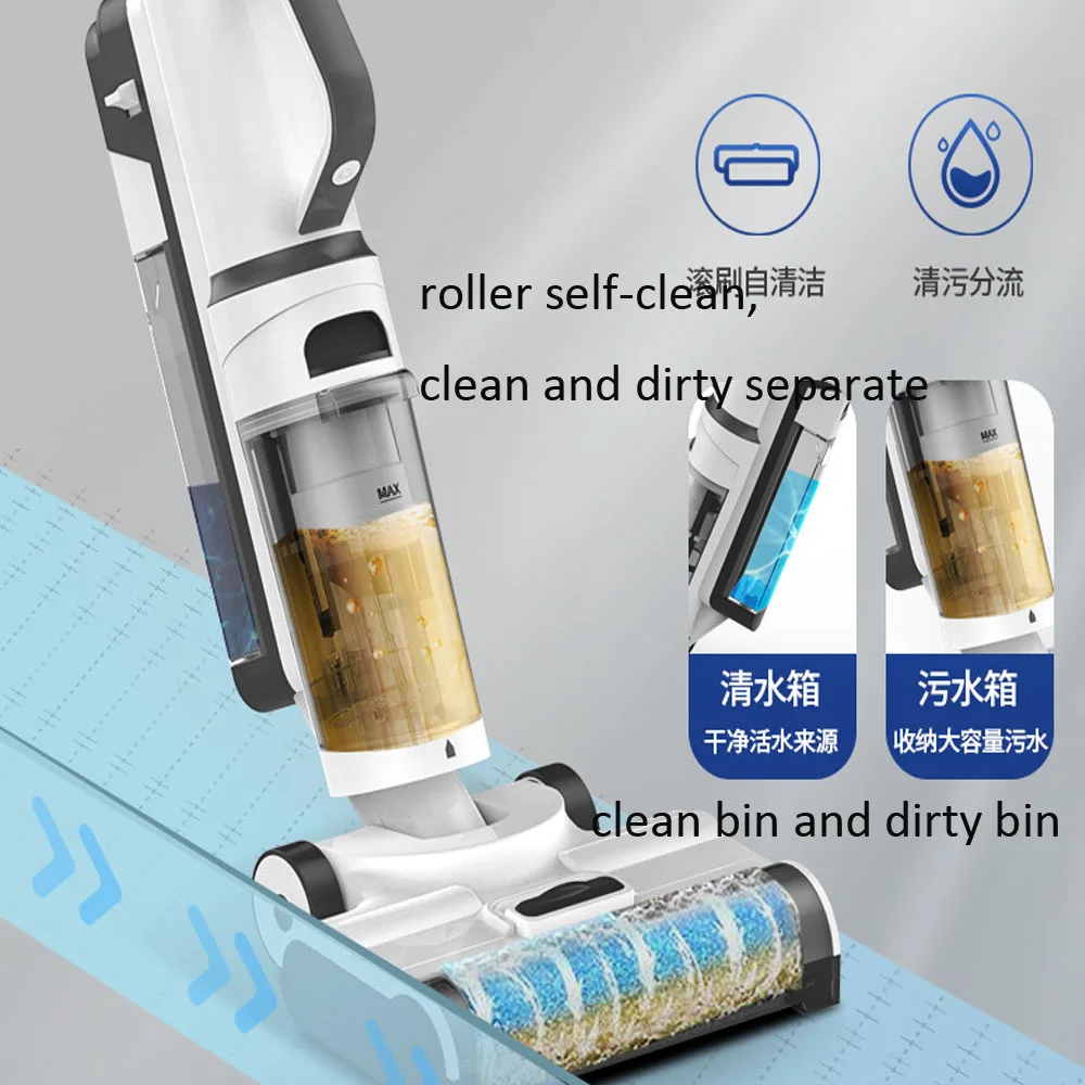 Smart Cordless Wet Dry Vacuum Cleaner And Mop,Hardwood Floors Cleaner ...