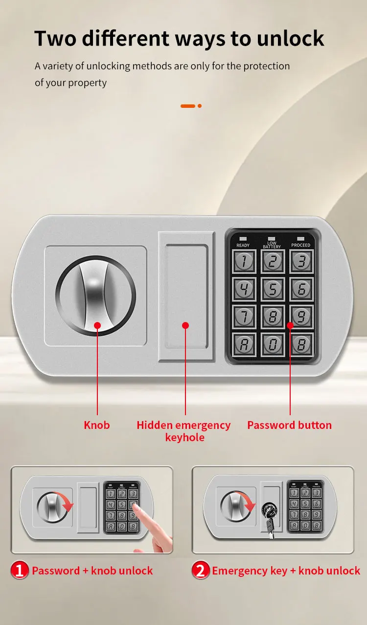 CEQSAFE Many Color Style Blue Fire Protection Secure Deposit Fingerprint Safe supplier