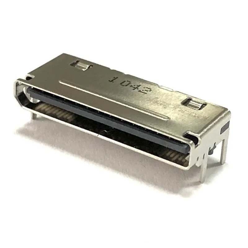 SFF-8612 Oculink 80Pin Connector - 8x Female R/A SMT Type, IP67