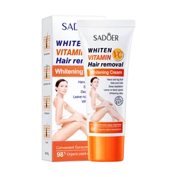 OEM ODM SADOER VC мягко отбеливающий крем для удаления волос с витамином