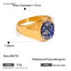Crushed Lapis Dome Ring  gold